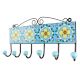 Turquoise Floral Ceramic Tiles Hook Online 